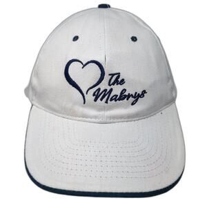 The Mabrys Strapback Baseball Cap White One Size Adjustable 6 Panel Hit Wear
